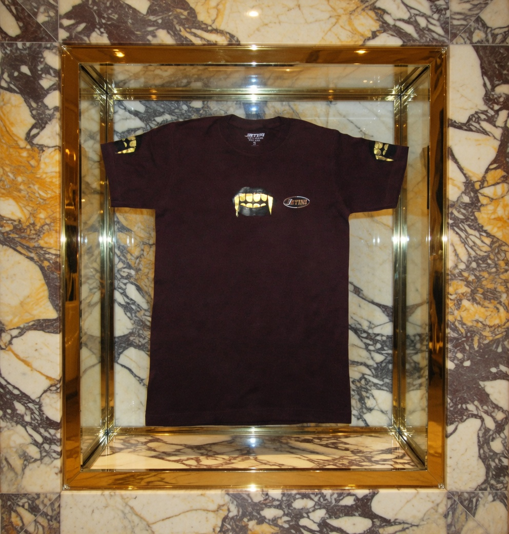 JATINI ONE OF ONE GOLD TEE. SIZE-SMALL