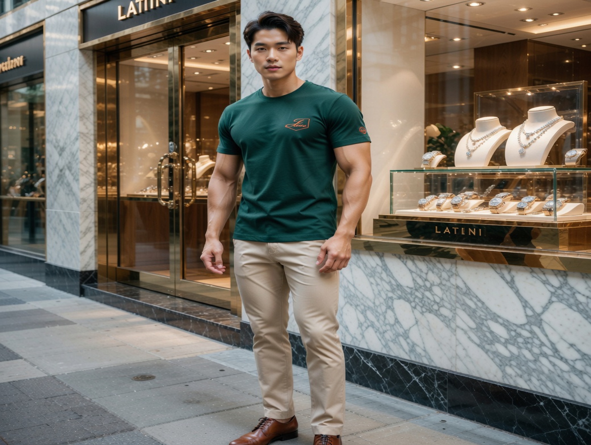 JATINI ONE OF ONE SIGNATURE TEE. SIZE-LARGE