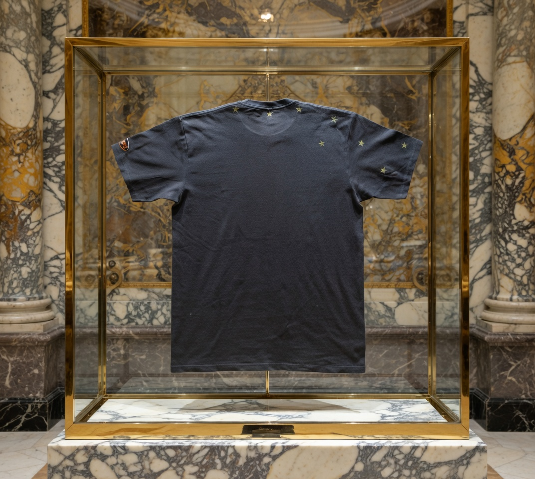 JATINI ONE OF ONE REFLECTIVE TEE. SIZE-LARGE
