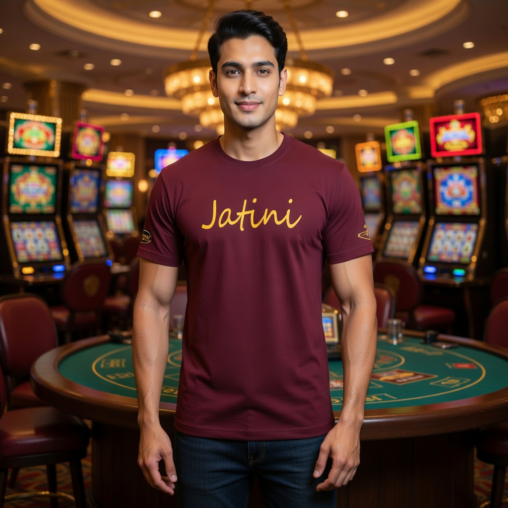 JATINI ONE OF ONE SIGNATURE TEE. SIZE-LARGE